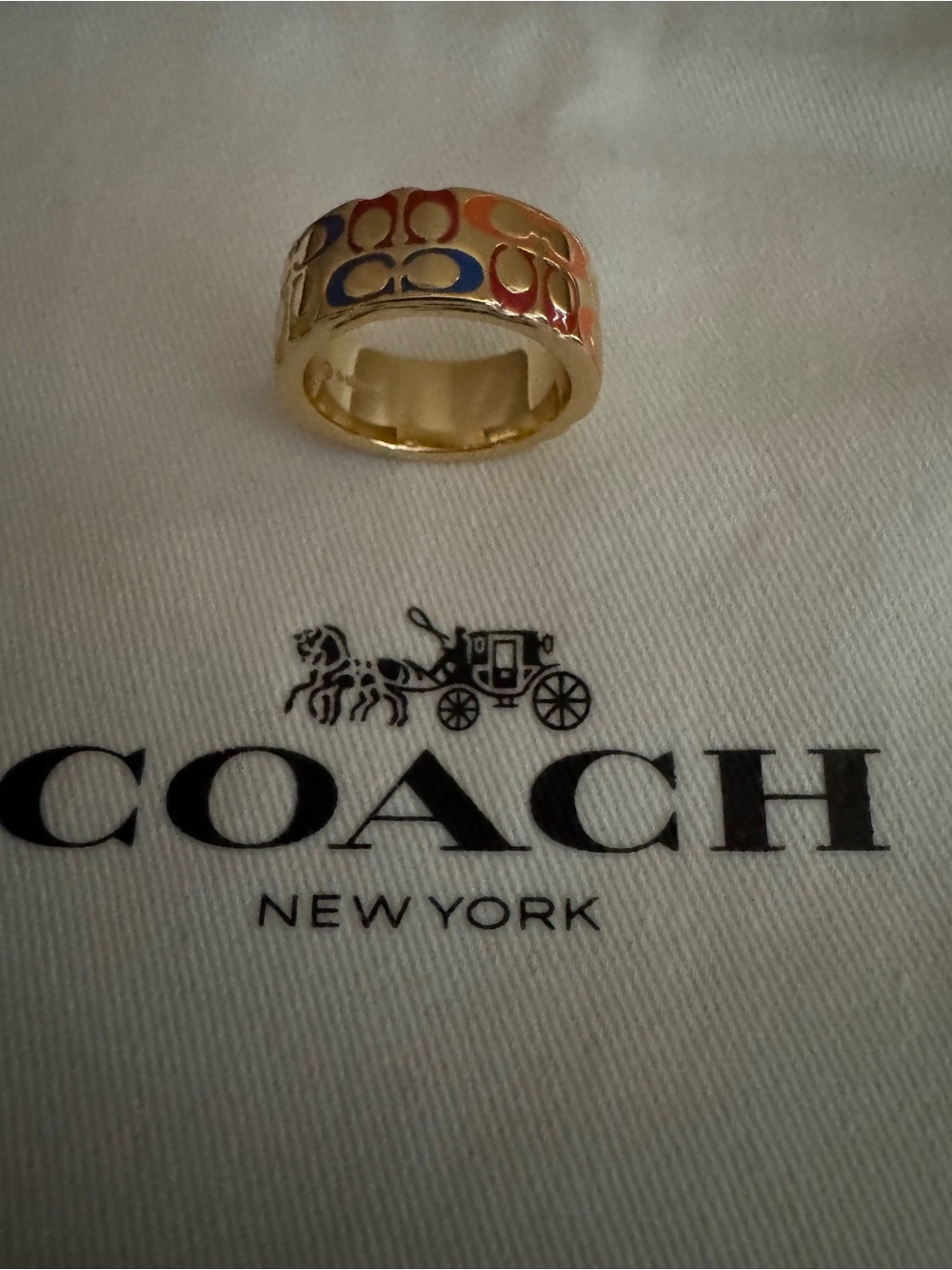 Coach C Band Ring -  Size 7